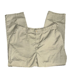 Haggar 40X32 Olive Khaki Flat Front Pants Slacks